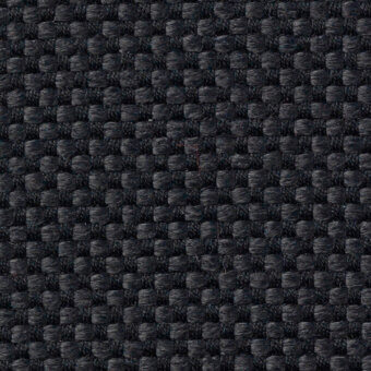 Dark gray woven textile with grid pattern, featuring “horm > vescom samar” text, uniform square intersections, and a raised nubby surface.