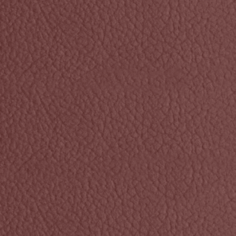 Reddish-brown leather texture with a matte finish, displaying a raised grain pattern and uniform tone; sample labeled "kobe > col.5187".