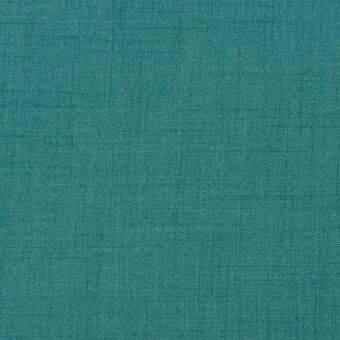 Muted teal fabric sample with a tight, rectilinear weave and matte finish, displaying subtle tonal variations and a grid-like texture.