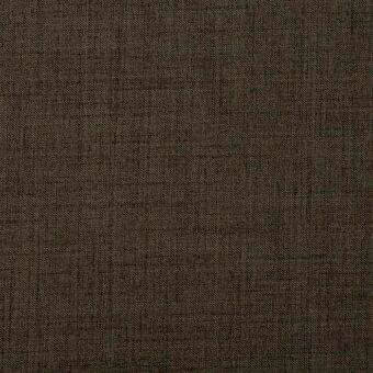 Woven fabric sample in muted brown taupe, dense heathered texture, tight matte weave, nubby surface, lacividina tailor collection 850 label.