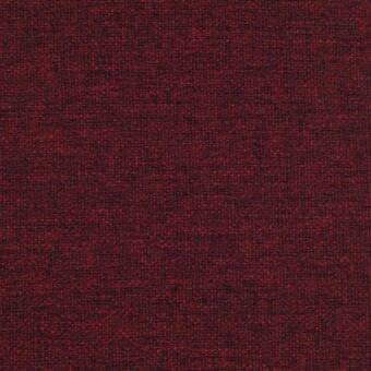 Red woven fabric displaying a dense square pattern and slightly rough texture, likely for upholstery or drapery applications.