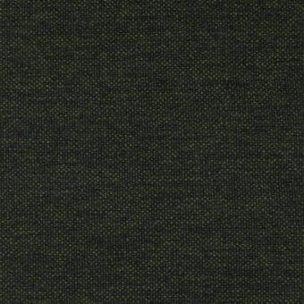 Olive green woven fabric sample with charcoal gray threads, dense matte texture, small-scale twill or hopsack weave, lacividina angel 703.