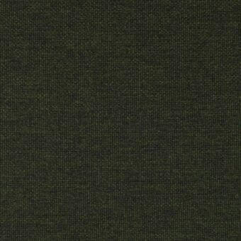 Olive green fabric sample with a dense, matte weave and heathered texture; plain or twill construction, uniform pattern.