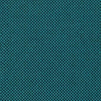 Geometric teal and dark gray fabric sample with a dense, square weave; matte finish, textured surface from Lacividina’s “samar” collection, 7052.05.