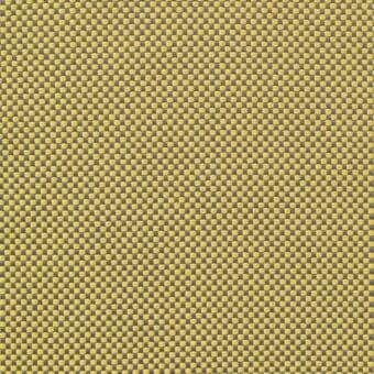 Woven fabric, golden yellow and gray, rectangular grid pattern; Lacividina “samar” collection, fabric “7052.07”, dense, subtle sheen.