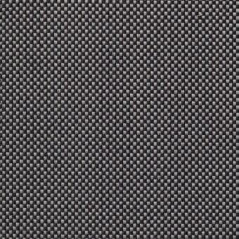 Woven fabric swatch, gray tones, small diamond and stripe pattern, textured twill weave, monochromatic color scheme, neutral background.