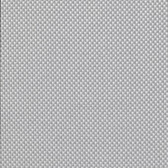 Gray woven textile with a square grid pattern, displaying a matte finish and subtle tonal variations; lacividina fabric sample 7052.35.