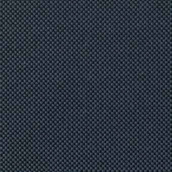 Blue woven fabric sample displaying a grid pattern with square elements, matte finish, and varied tonal depth.