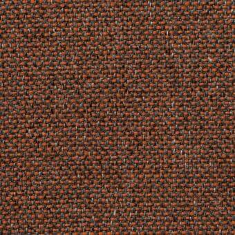 Rectilinear woven fabric sample, muted orange and dark gray, consistent grid pattern with matte finish; lacividina Avon 7068.01.