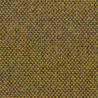 Woven avon fabric, mustard yellow and dark gray, dense grid pattern; lacividina collection 7068.14 textile with matte finish.