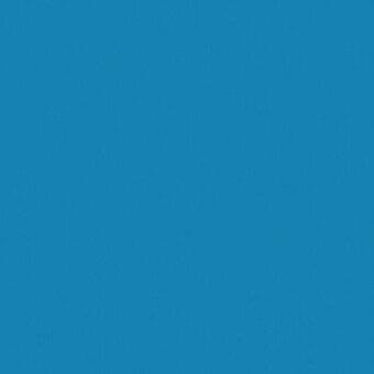 Blue fabric sample, matte texture, uniform weave, mid-tone turquoise color, consistent surface, monochromatic presentation, tightly woven material.