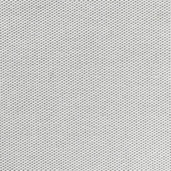 Woven fabric texture, light gray, grid pattern with circular elements, matte finish, close-up studio shot, uniform weave, natural fiber appearance.