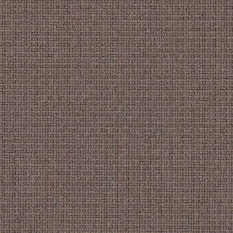 Woven fabric sample, muted brown tone, consistent grid pattern with heathered texture, dense and durable appearance, neutral background.
