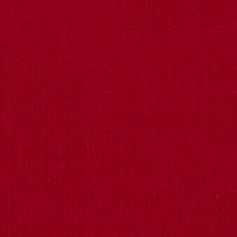 Red linen-like fabric sample with a tight weave and mottled texture, displaying the “fame 64089” lacividina collection name.
