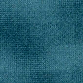 Teal woven fabric sample displaying a dense, textured surface with a small-scale repeating pattern and subtle tonal variations in the weave.