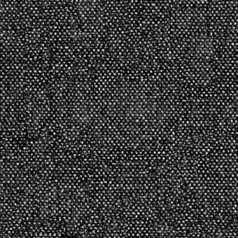 Lacividina fabric sample, black and white flax texture, granular pattern with irregular shapes and a matte finish.