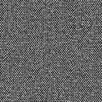 Black and white graphic texture composed of densely packed, stylized human figures with a granular, uneven, fabric-like appearance.