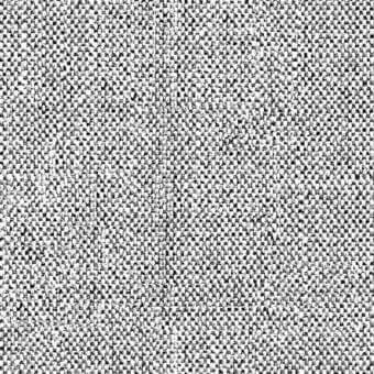 Black and white flax fabric texture with granular shapes, horizontal gradient, and mottled surface, resembling linen; lacividina Main Line Flax collection.
