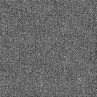 Woven flax fabric with irregular dark and light gray pattern, close-up texture displaying granular detail and mid-gray tonal variations.