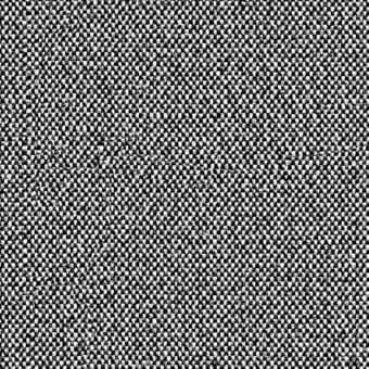 Black and white woven fabric texture with dense, circular pattern and granulated appearance, creating a coarse, mottled visual effect.