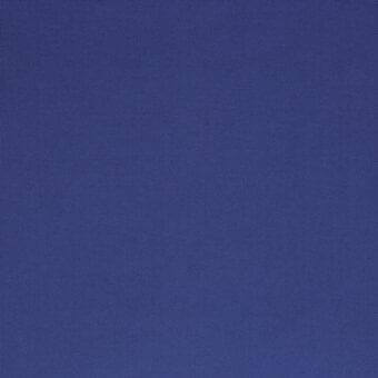 Blue woven fabric sample with a grid pattern and subtle sheen, displaying a tight knit and slight stretch texture.