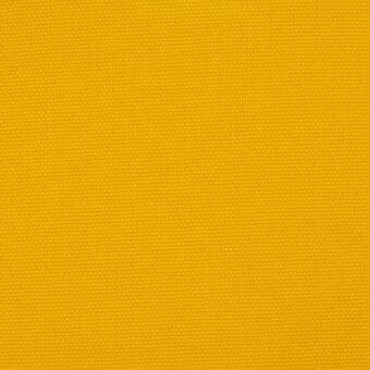 Mustard yellow woven fabric with a dense, uniform texture and matte finish, exhibiting a subtle granular appearance and canvas-like grain.