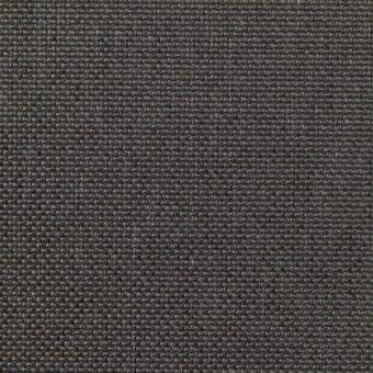 Hestan fabric sample, muted gray heathered weave, compact texture with red thread; lacividina collection 7035.05 model.