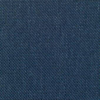 Blue twill fabric sample displays a heathered texture with interwoven gray and charcoal threads, showcasing a dense, slightly irregular weave.