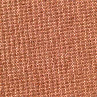 Orange woven fabric with a dense texture and horizontal grayish-beige threads, displaying a matte finish and uniform, complex weave pattern.