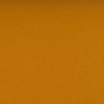 Silvertex Safran 122 6065 fabric sample, solid saffron textile with a tight weave and uniform grain, muted yellow-orange tone.