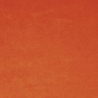 Orange fabric swatch with matte texture, displaying tonal variations and a consistent woven construction against a neutral backdrop.