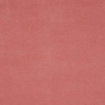 Velvet fabric swatch in muted coral, displaying a uniform nap and matte finish; part of the Lacividina superb collection.
