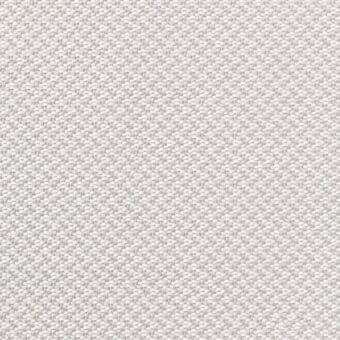 Woven fabric sample, pale gray color, dense uniform texture with subtle pattern and matte finish; text reads “lacividina fabrics fabric deans 7048.02 m”.