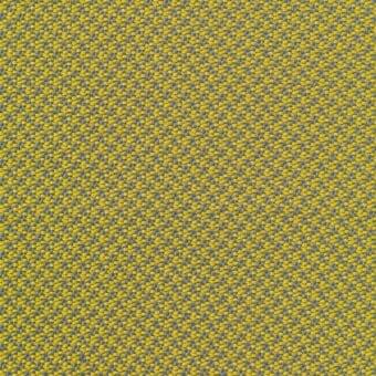Geometric fabric in mustard yellow and gray displays a dense, diamond weave with a textured, slightly irregular surface; lacividina textile 7048.05 m.