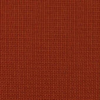 Terracotta woven fabric sample displaying a dense, textured grid pattern with a subtly bumpy, irregular surface and consistent weave.