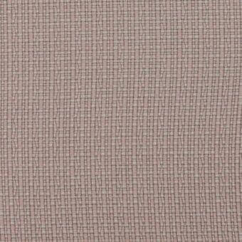 Woven fabric texture, muted blush pink and pale beige grid pattern, dense regular weave suitable for upholstery or drapery, diffused studio lighting.
