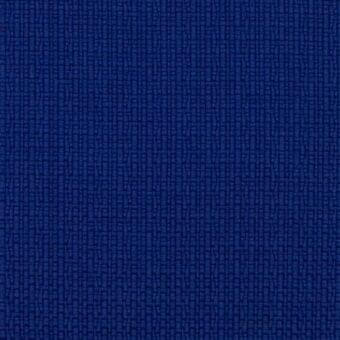 Blue fabric sample with a dense square pattern, woven texture, and “lacividina” collection details: iris, code 5.08217.001.705.
