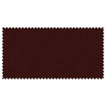 Brown geometric fabric swatch with a zig-zag edge, displaying a repeating diamond pattern and subtle embossed texture on a white background.