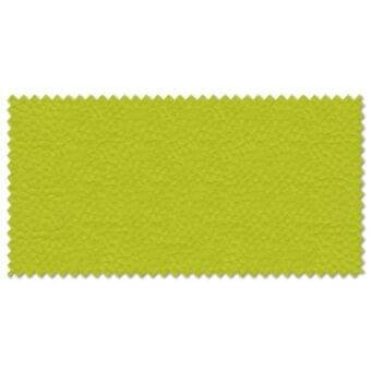 Lime green fabric swatch with a textured, pebbled surface and zig-zag cut edges, identified as lacividina fabric trend 3165.