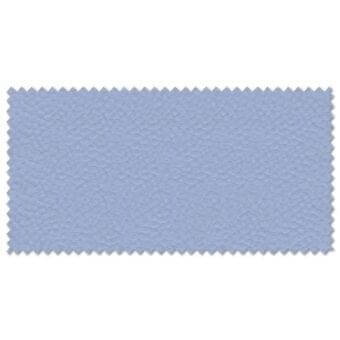 Light blue fabric swatch with a diamond-grain texture and zig-zag edges, appearing as a matte synthetic leather alternative against a white backdrop.