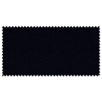 Black fabric swatch with zig-zag edges, dense woven texture, matte finish, identified as lacividina trend 3170 textile.
