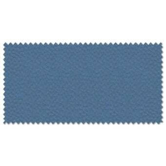 Diamond-quilted fabric swatch in muted blue with zig-zagged edges, matte finish, and distressed texture; labeled “lacividina 3172”.