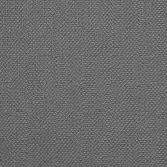 Gray woven textile with a diagonal thread pattern, exhibiting a matte, textured surface and consistent color density throughout the fabric.