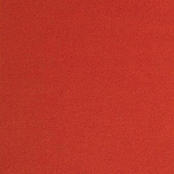 Ariana fabric sample, orange-red textile, dense short fiber texture, matte finish, granular surface, studio shot, model 7029.15.