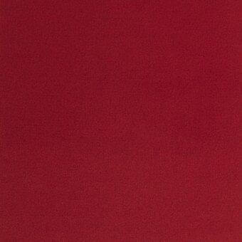 Red fabric sample with dense, granular texture; label reads "lacividina > fabrics > fabric (extra) > 29 ariana > 7029.18" for product identification.