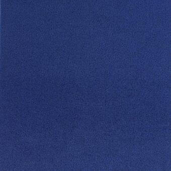Blue fabric sample with dense, short fibers and granular texture; label reads "lacividina > fabrics > fabric (extra) > 29 ariana > 7029.28".