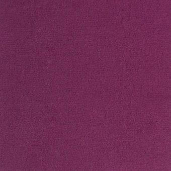 Plum fabric sample with dense, short pile texture; label reads “lacividina > fabrics > fabric (extra) > 29 ariana > 7029.33”.