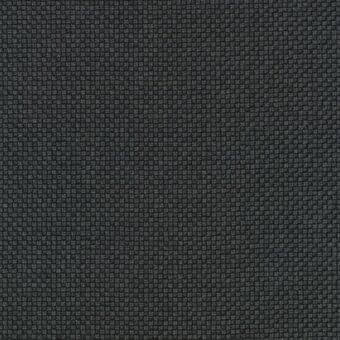 Dark gray woven fabric sample with a dense, textured surface and small grid pattern, appearing matte and slightly nubby.