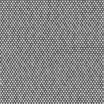 Woven metal mesh texture, grayscale color palette, uniform circular perforations in a grid, consistent pattern, manufactured fabric material.