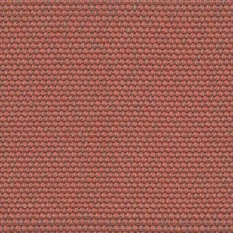 Lacividina 31 Opera fabric texture, guava terracotta with gray-blue threads, woven rectangular grid pattern, slightly raised surface.